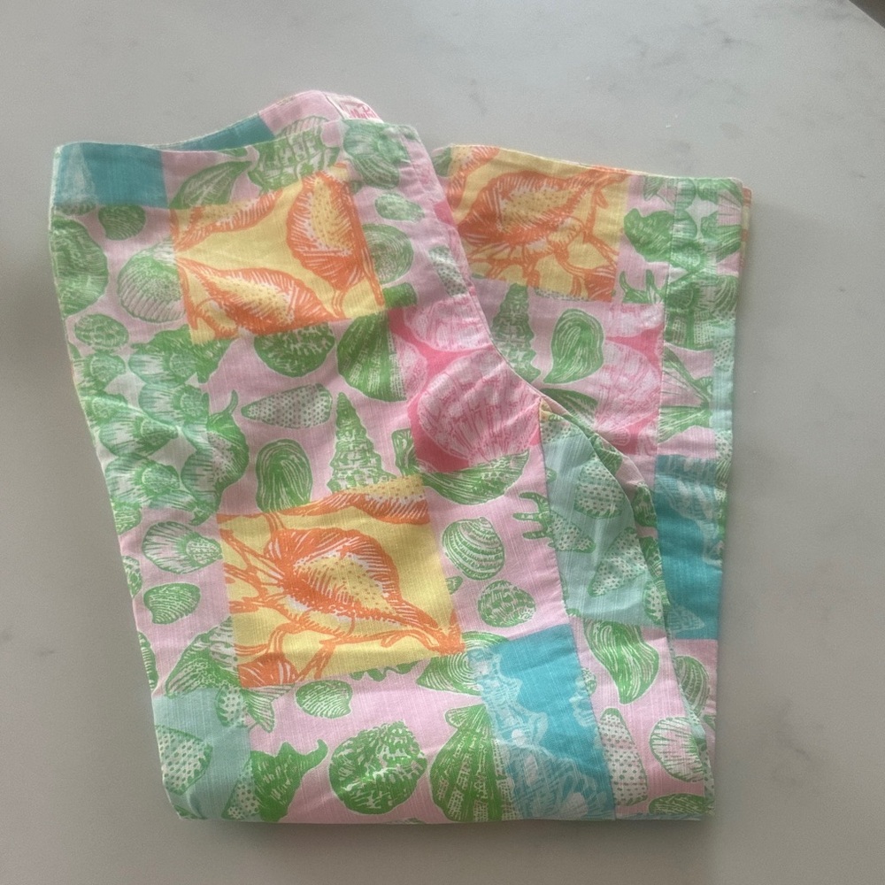 Lilly Pulitzer Pastel Shell-Print Capris in Pink, Green, Blue, Yellow
